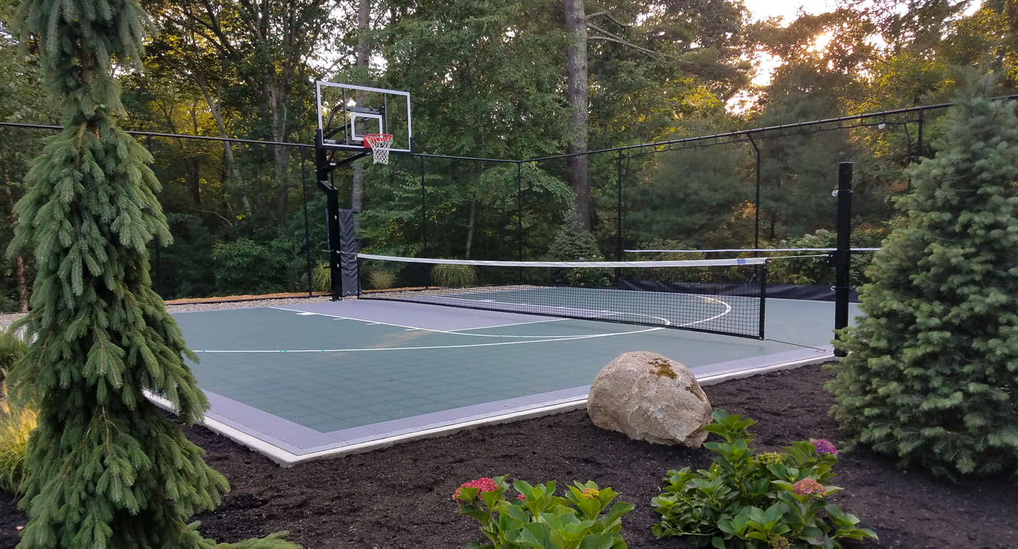 Multi Purpose Court Design, Tennis, Basketball, Volleyball