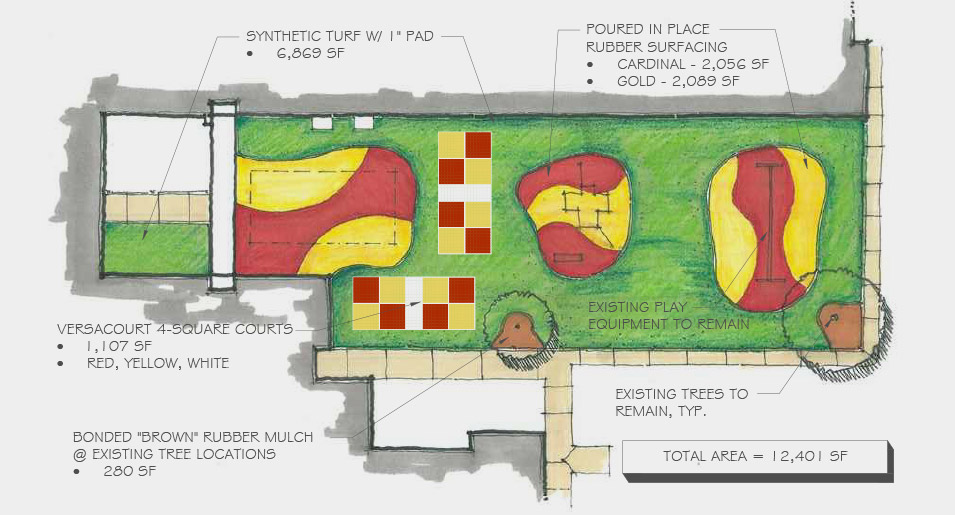 Design of a colorful and innovative playground